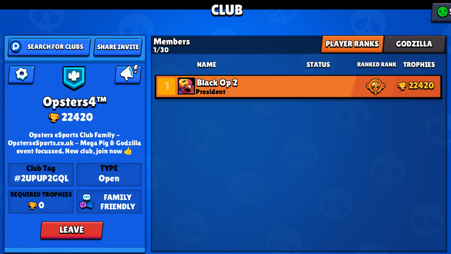 Opsters eSports Opsters4 New Brawl Stars Club
