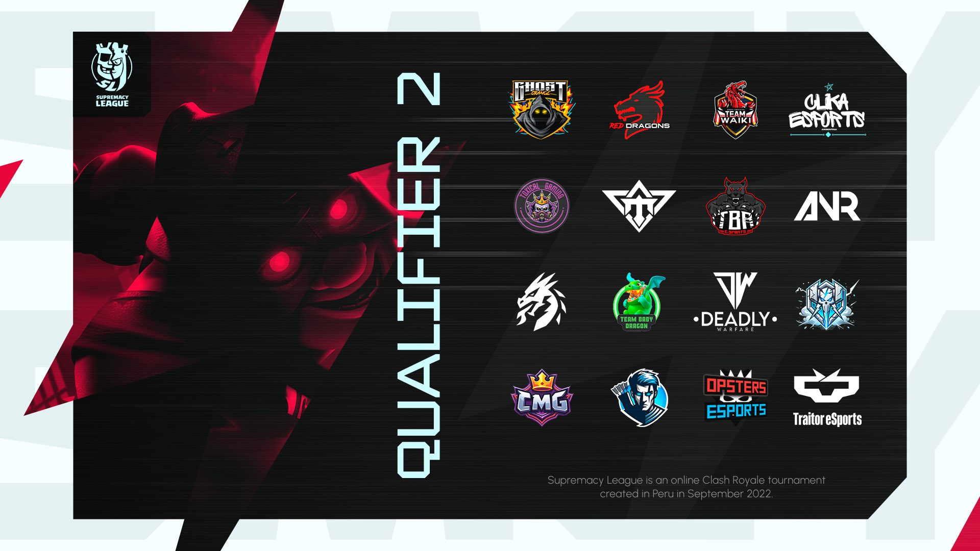 Supremacy League Qualifier 2 - Teams Announced!