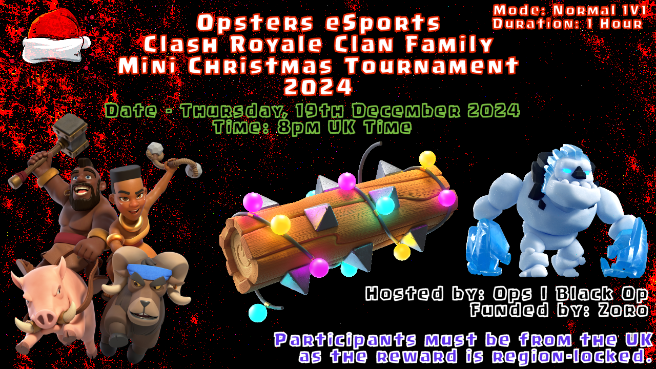 Opsters eSports Clan Family Christmas League 2024