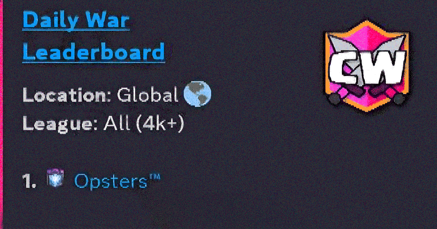 Opsters eSports Opsters Colosseum 107 #1 Global Colosseum Finish (May 2024)